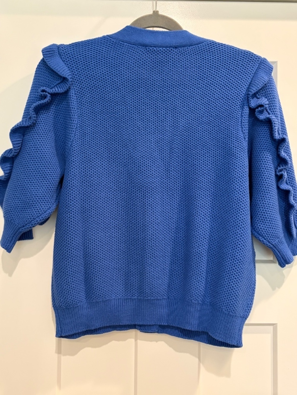 Ann Taylor - Royal Blue Shoulder Detail Cardigan - M